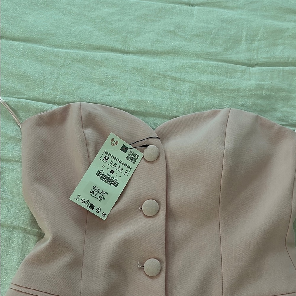 Zara Pink Corset Top - Picture 5 of 8